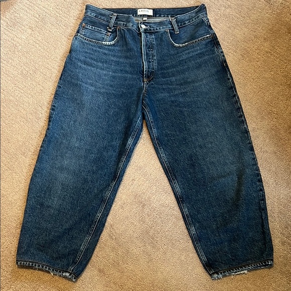 Agolde Blue Barrel Jeans 31 Tapered Baggy fit - Picture 2 of 6